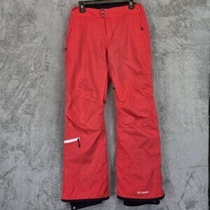 Columbia Omni-Heat Omni-Shade Snow Pants Womens Medium Red Insulated Ski Winter